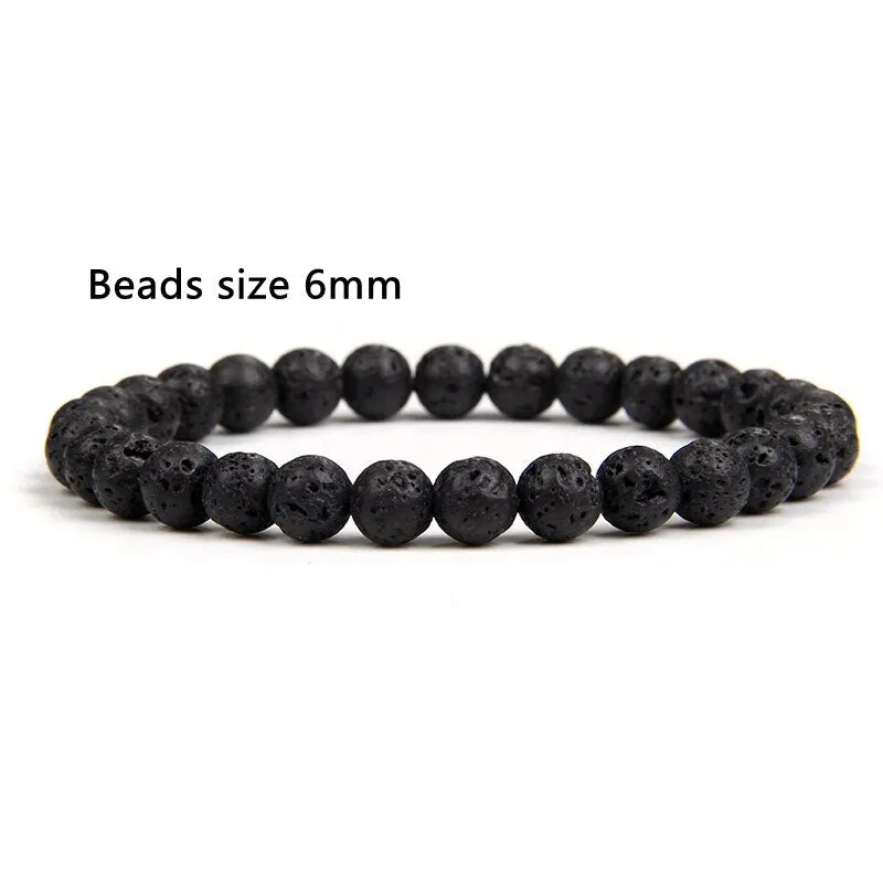 100% Real Natural Gypsum Stone Bracelet White Selenite