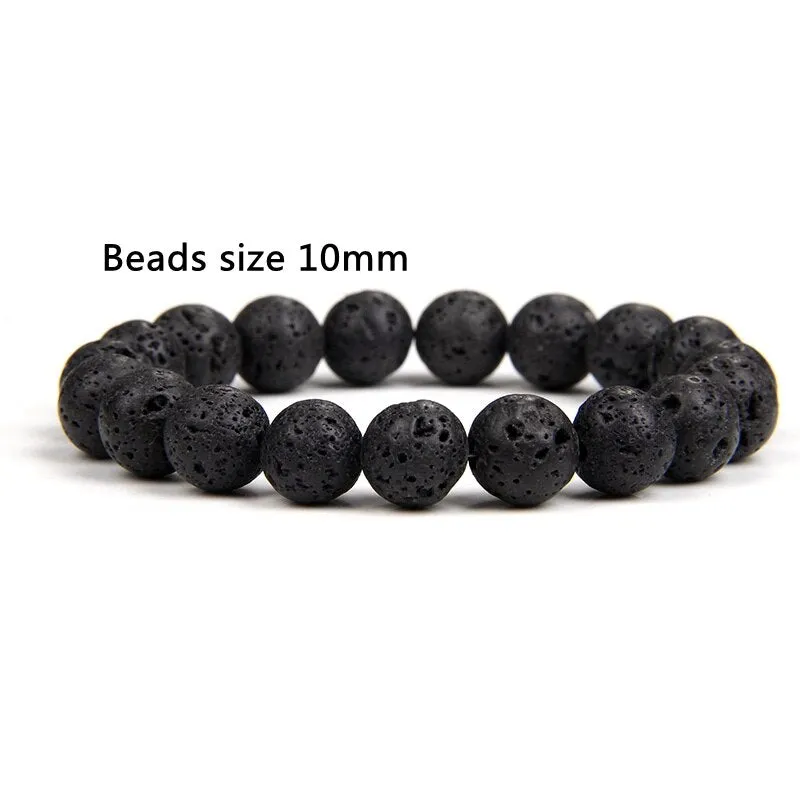 100% Real Natural Gypsum Stone Bracelet White Selenite