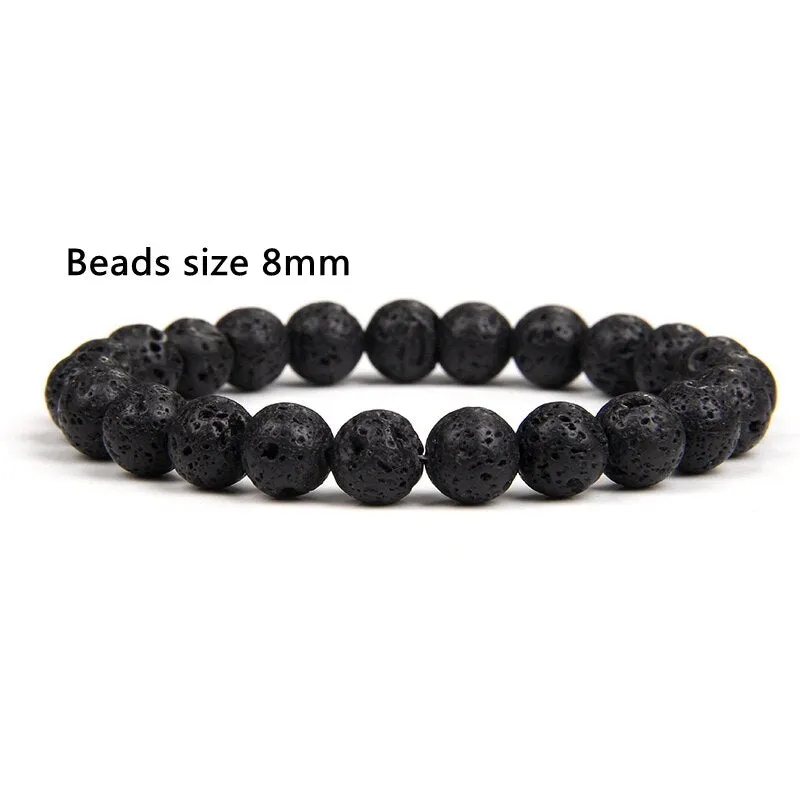 100% Real Natural Gypsum Stone Bracelet White Selenite