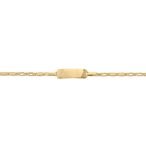 10K Yellow Gold Baby ID Bracelet
