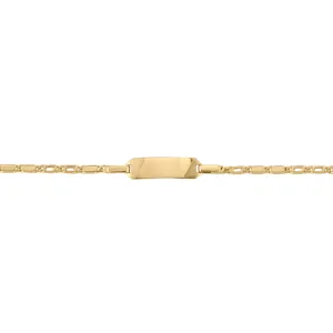 10K Yellow Gold Baby ID Bracelet