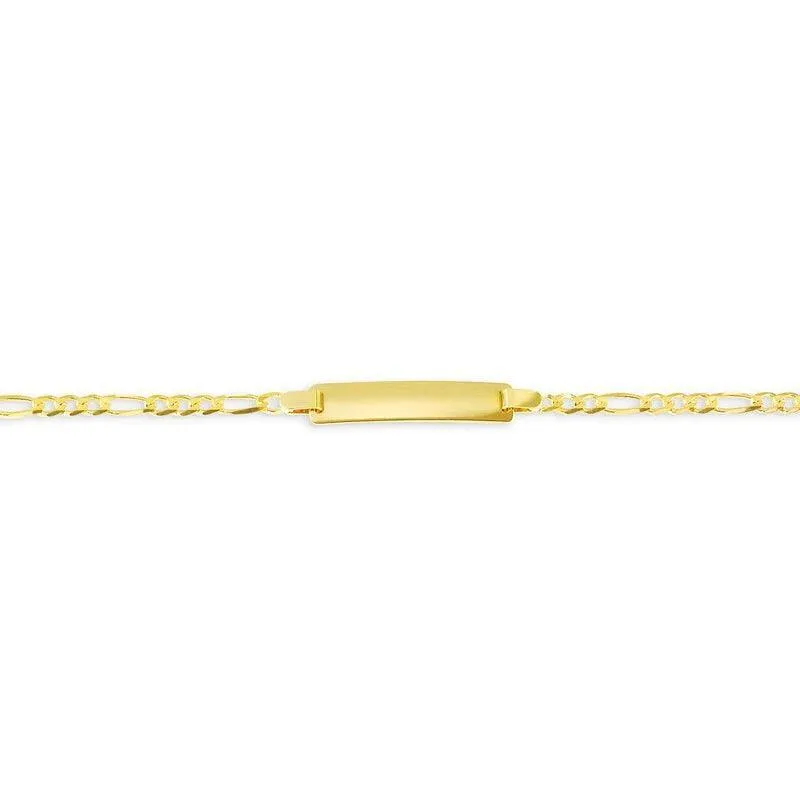 10k Yellow Gold Figaro Baby Bracelet