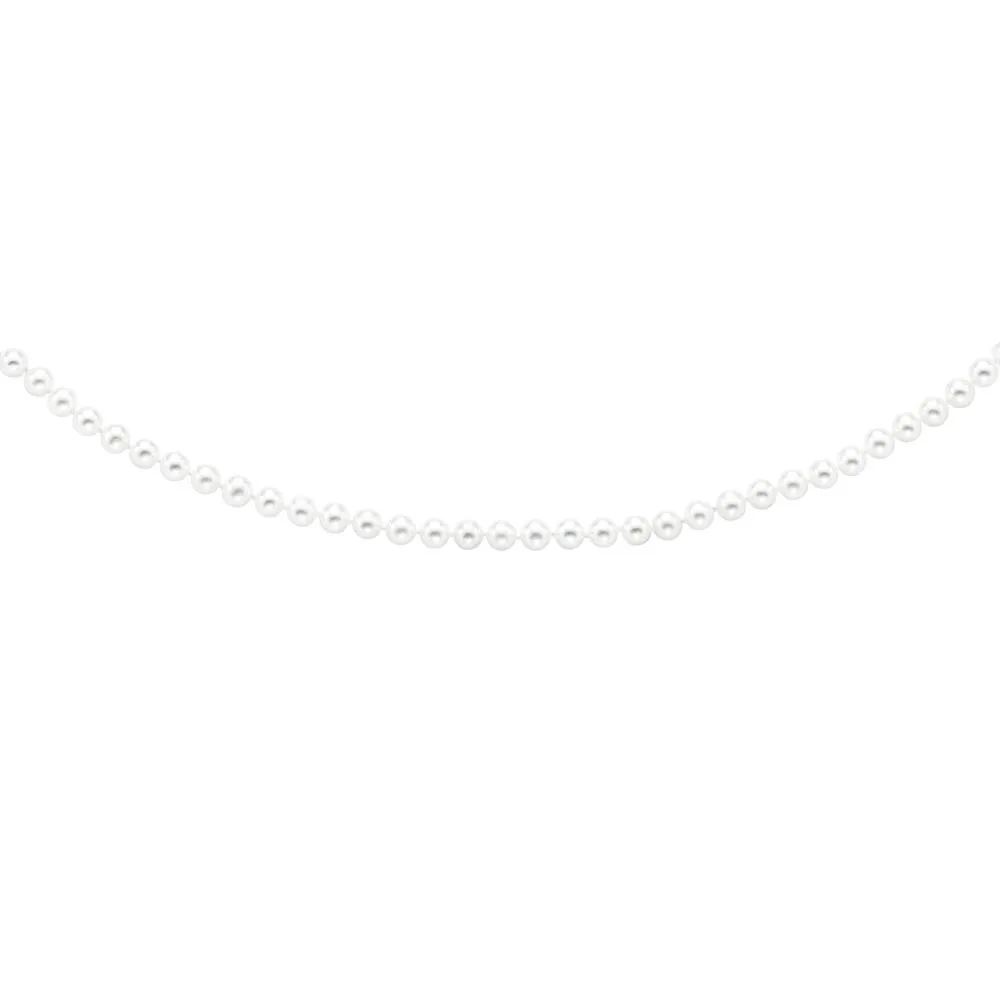 14K Gold 6.0-6.5MM Pearl Strand Bracelet