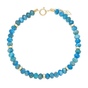 14K Gold and Gemstone Healing Bracelet