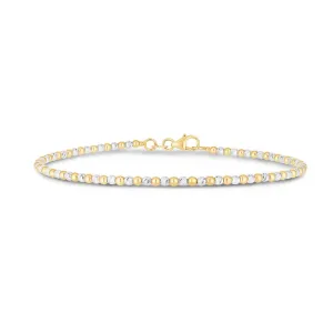 14K Two-tone Pallina Bead Bracelet