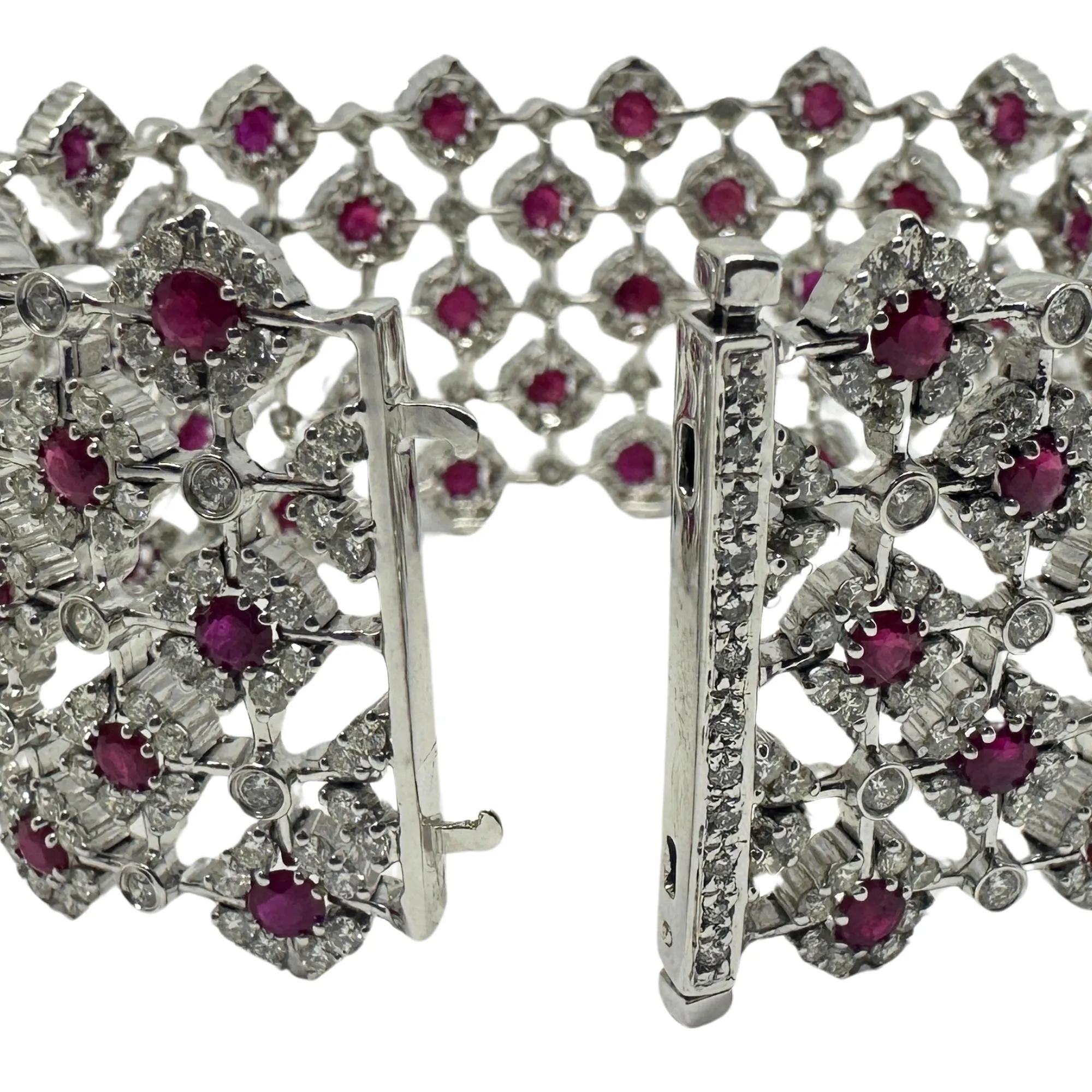 18K Diamond and Ruby Bracelet
