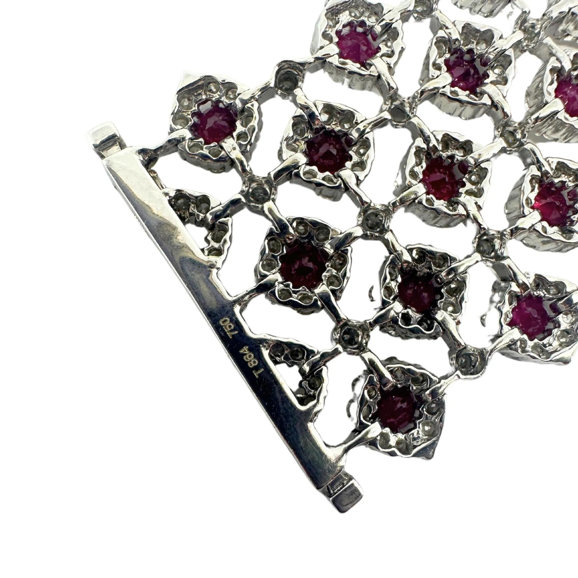 18K Diamond and Ruby Bracelet