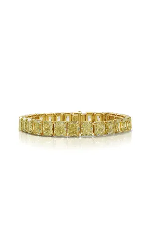 18k Yellow Gold Canary Diamond Bracelet