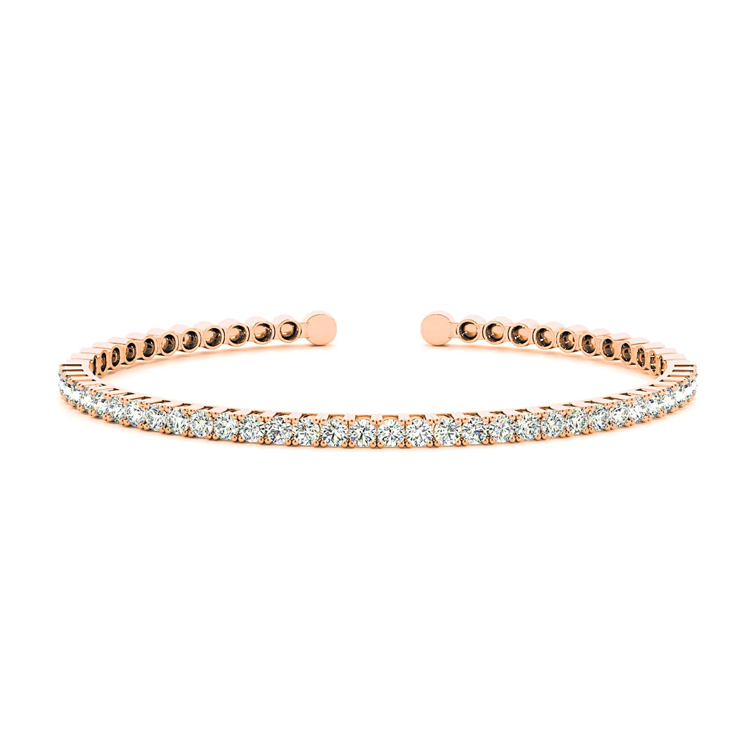 2.0 ctw Round Diamond Bangle Bracelet