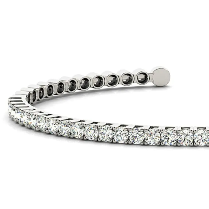2.0 ctw Round Diamond Bangle Bracelet