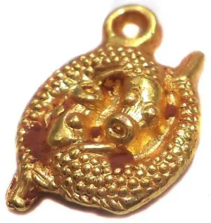 20 German Silver Fish Charm 15x10mm