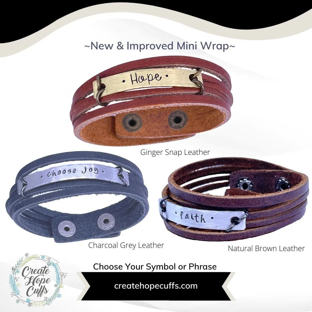2025 WORD OF THE YEAR MiNi Wrap Leather Bracelet | Personalized | Adjustable