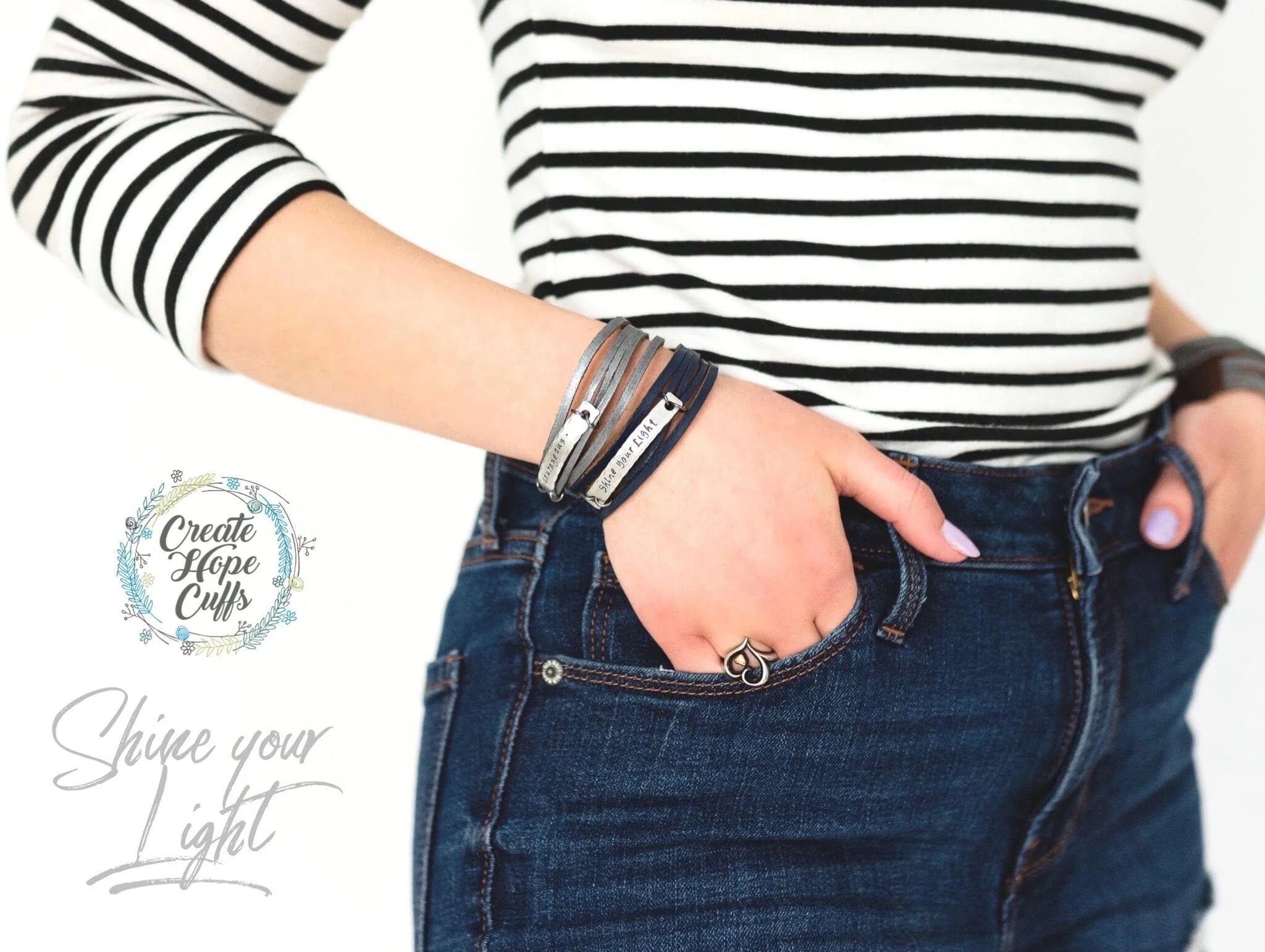 2025 WORD OF THE YEAR MiNi Wrap Leather Bracelet | Personalized | Adjustable