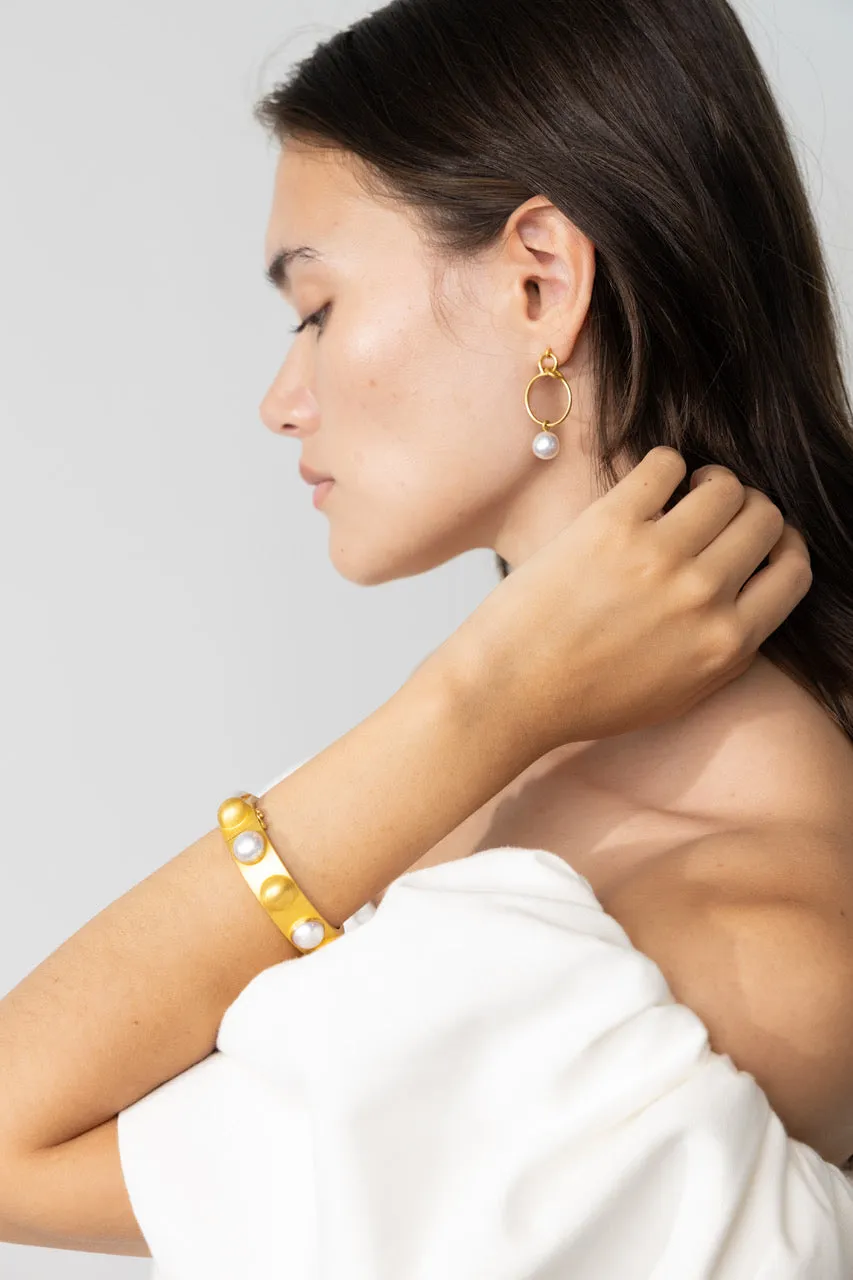 20K YG South Sea Incandescent Pearl Bracelet