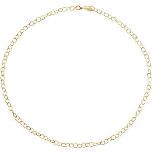 24K Yellow Vermeil Knurled Cable 7" Bracelet