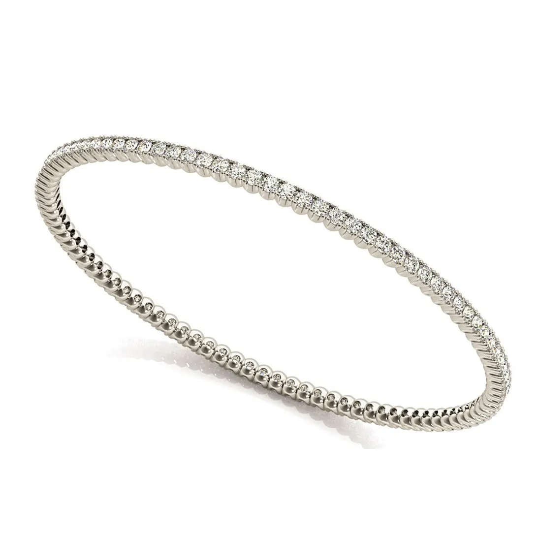 2.75 ctw Round Diamond Eternity Bangle Bracelet