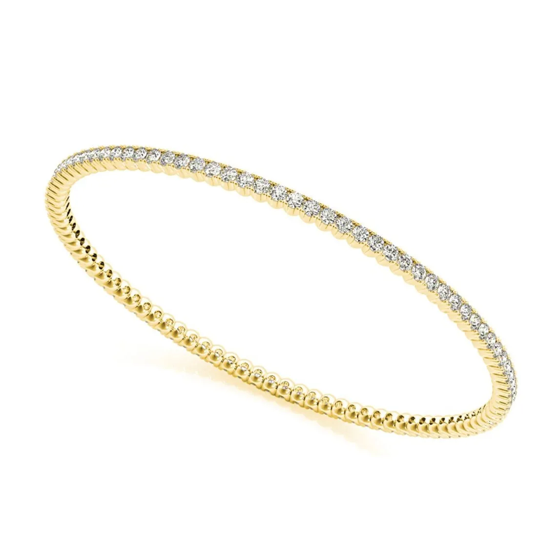 2.75 ctw Round Diamond Eternity Bangle Bracelet