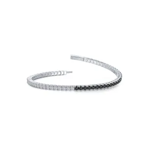 2.85 CTW 2.5MM Tennis Flexible Harmony Bangle