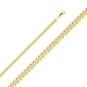 4.8mm Flat Bevelled Cuban Bracelet