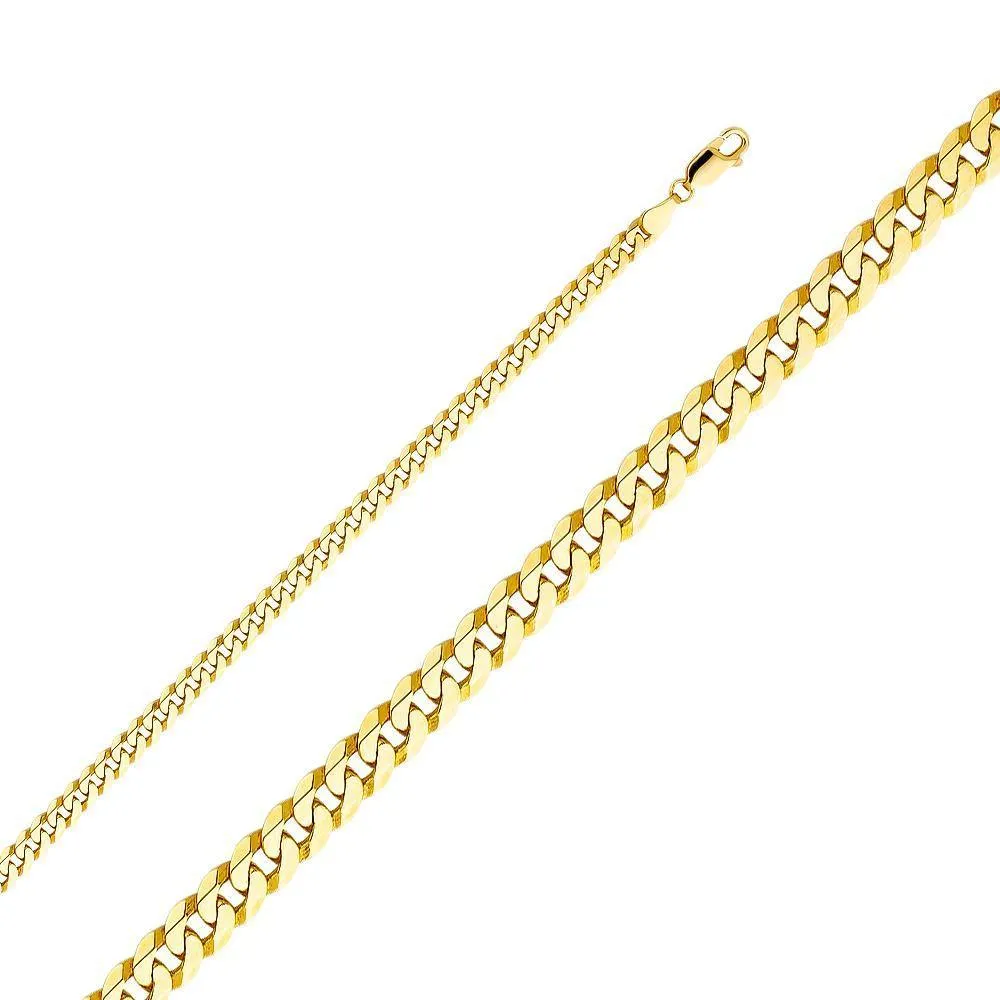 4.8mm Flat Bevelled Cuban Bracelet