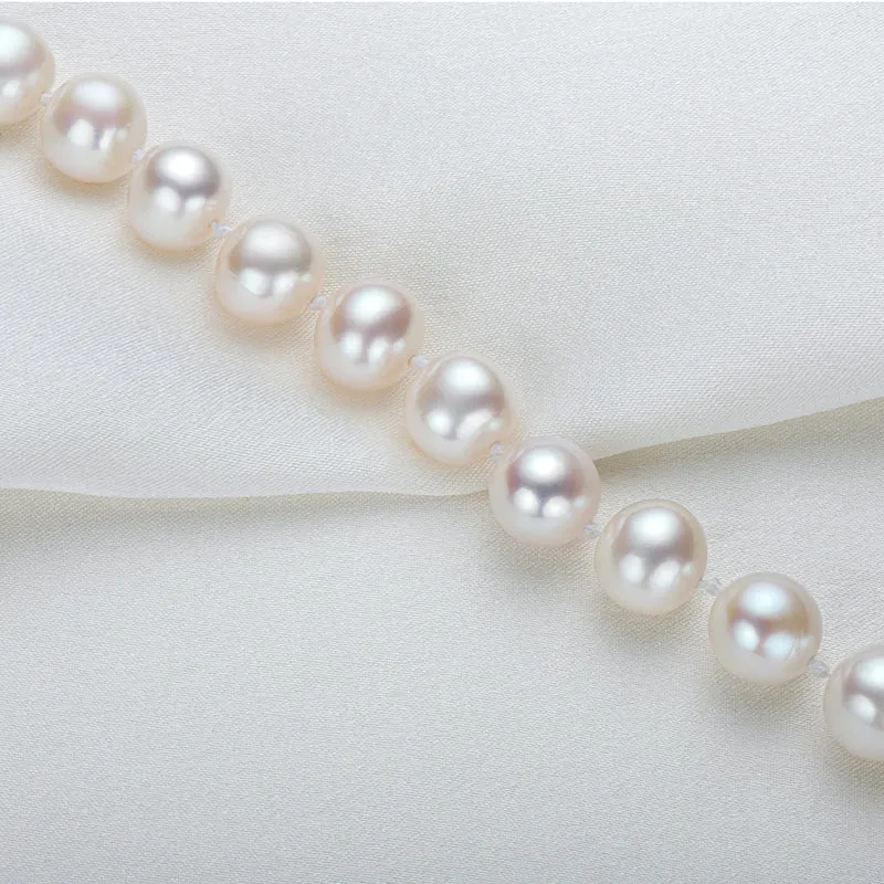 6-11mm White Freshwater Pearl Bracelet