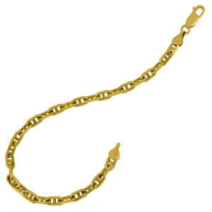 8.5" 14 Karat Yellow Gold 5mm Anchor Link Bracelet