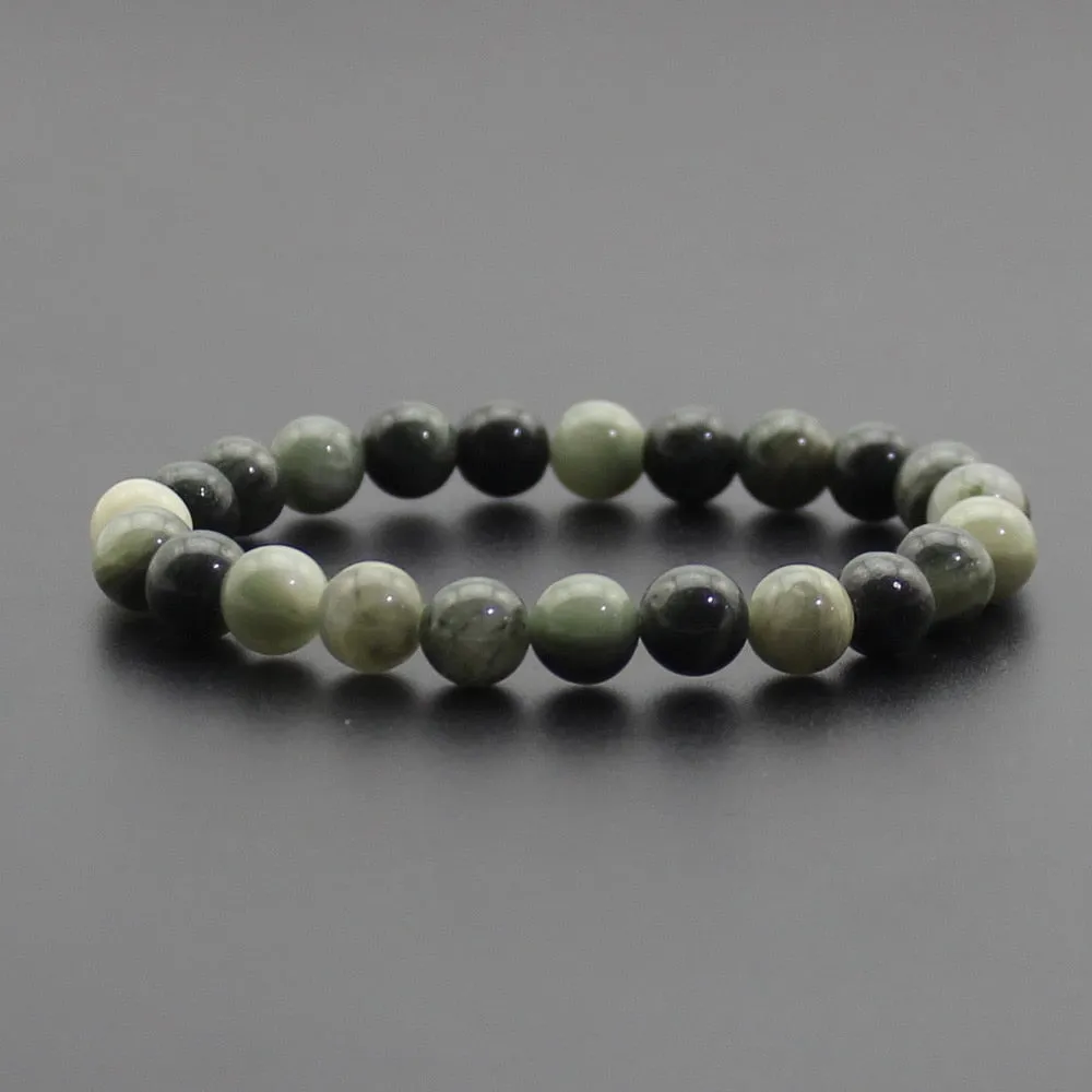 8mm Natural Stone Quartz Bracelets Healing Energy