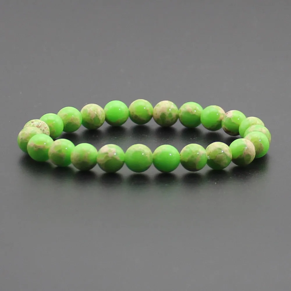 8mm Natural Stone Quartz Bracelets Healing Energy