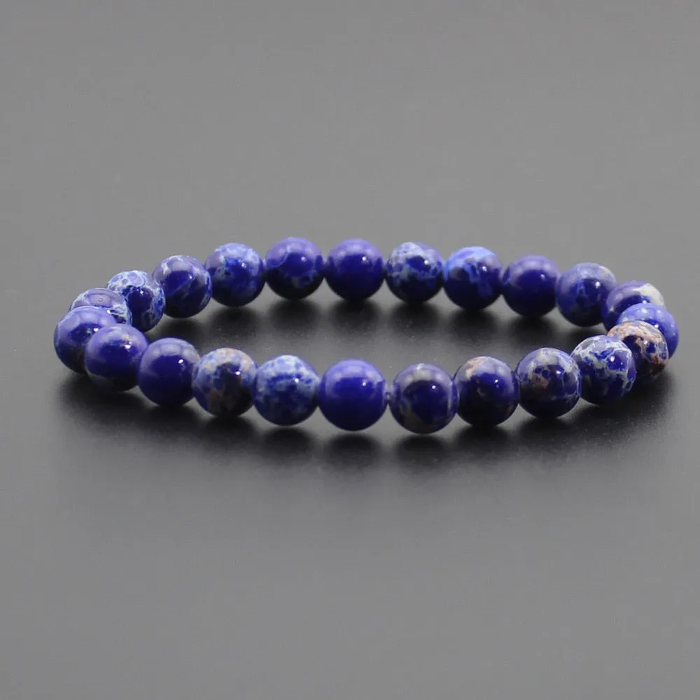 8mm Natural Stone Quartz Bracelets Healing Energy