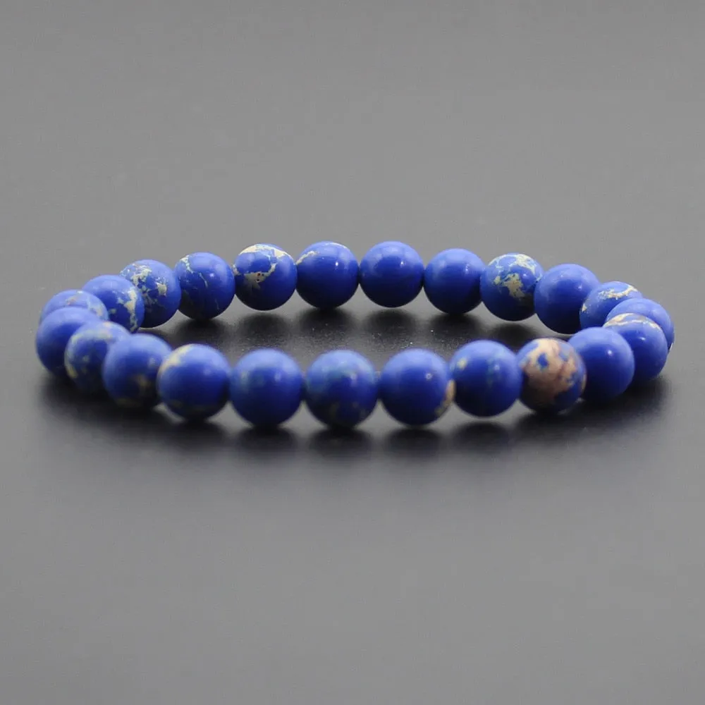 8mm Natural Stone Quartz Bracelets Healing Energy