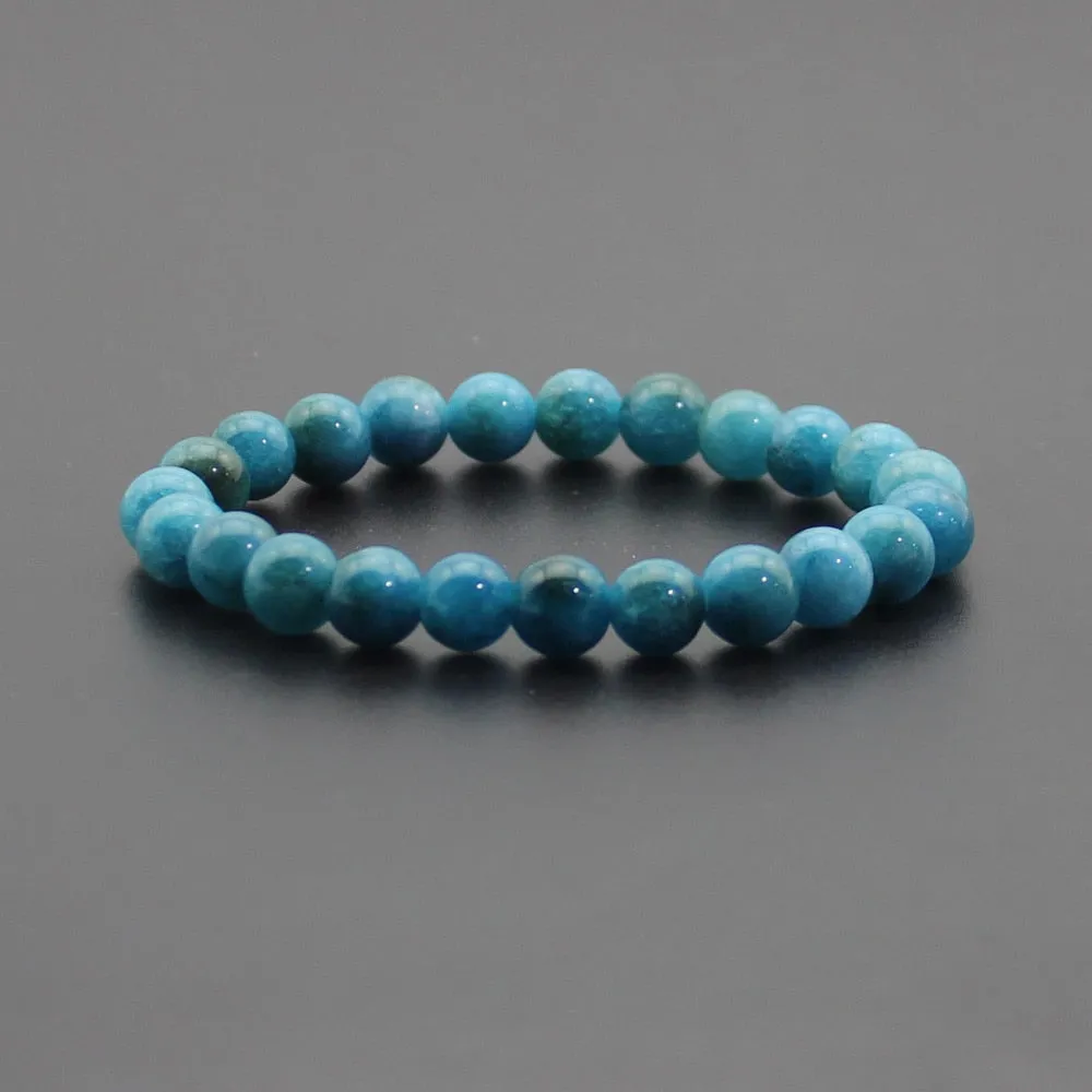 8mm Natural Stone Quartz Bracelets Healing Energy
