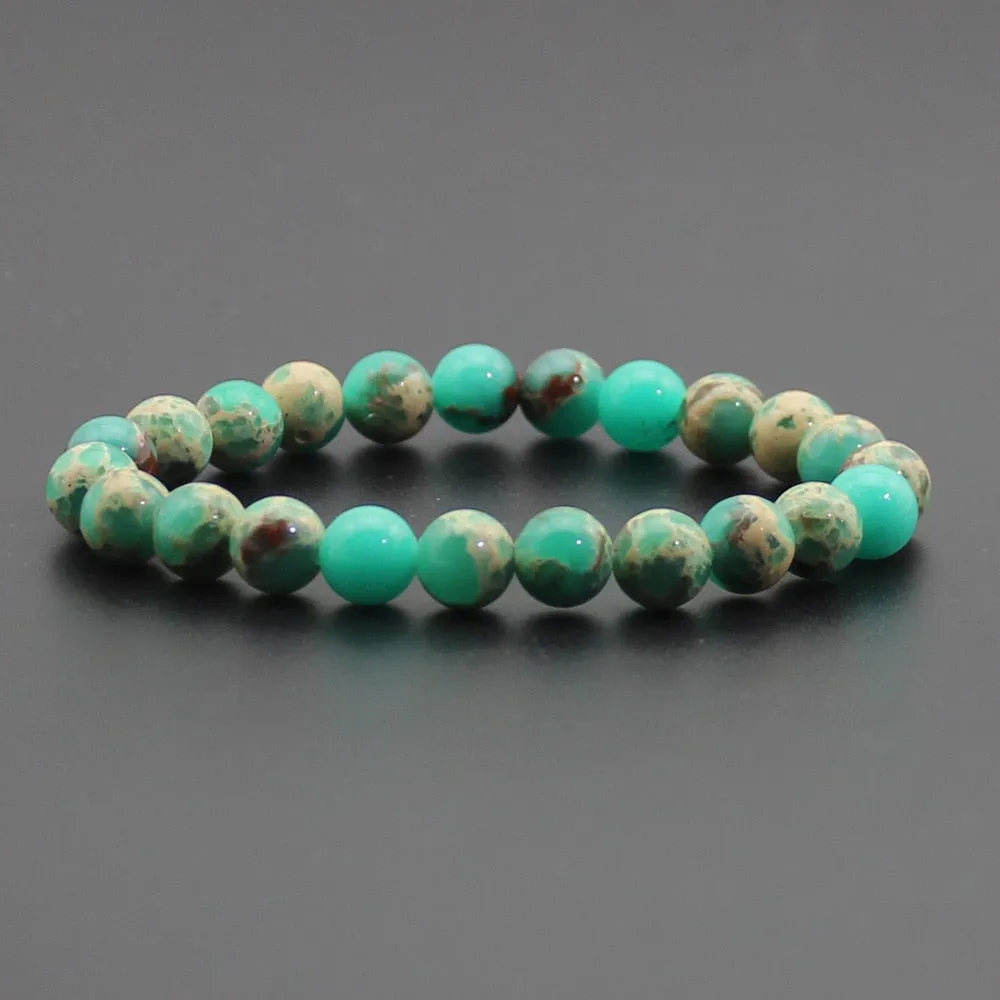8mm Natural Stone Quartz Bracelets Healing Energy