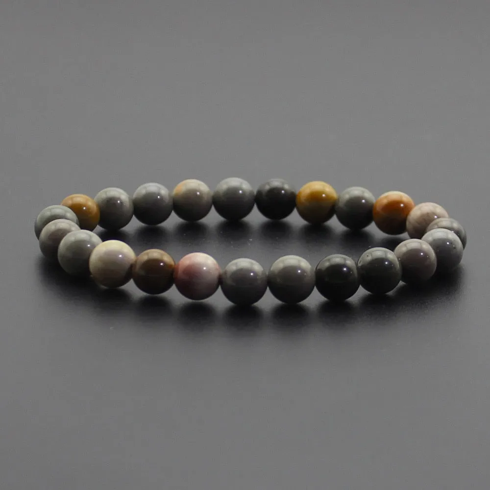 8mm Natural Stone Quartz Bracelets Healing Energy