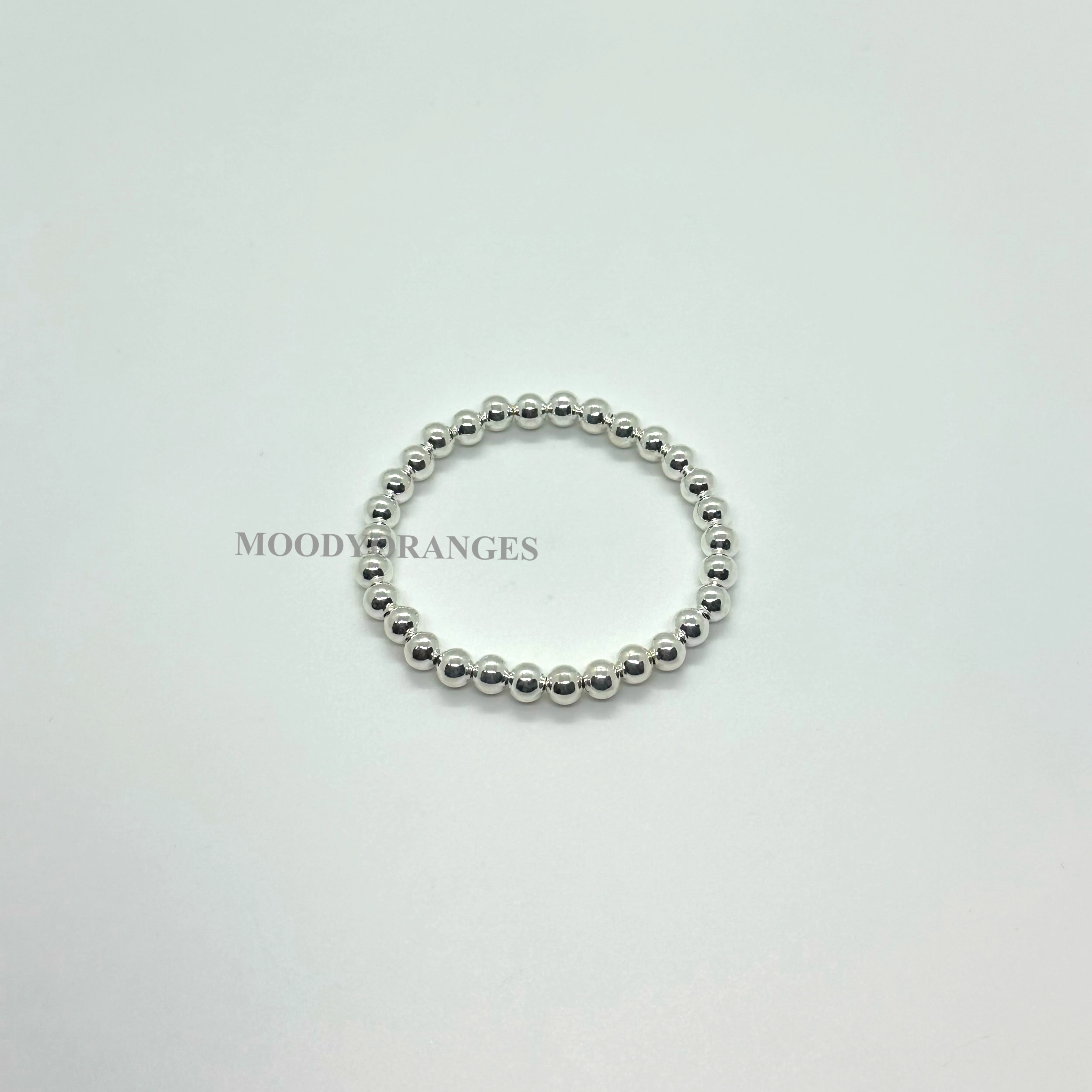 925 Silver - Medium Silver Ball Chain Bracelet (01.5)