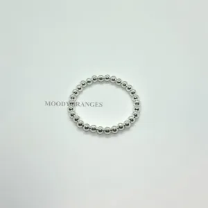 925 Silver - Medium Silver Ball Chain Bracelet (01.5)