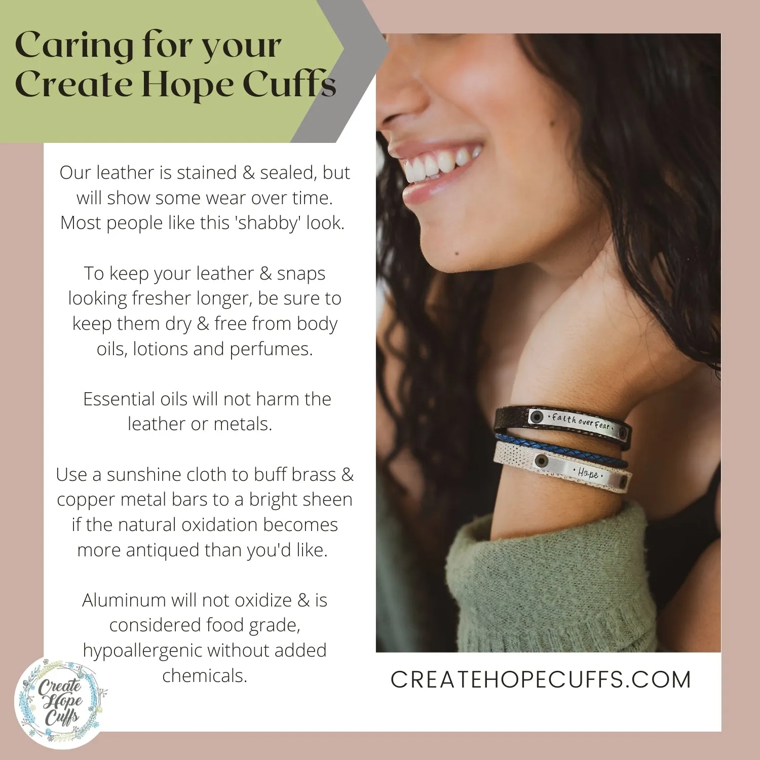 Adjustable LOVED Shredded Leather Double Wrap Bracelet | Adjustable