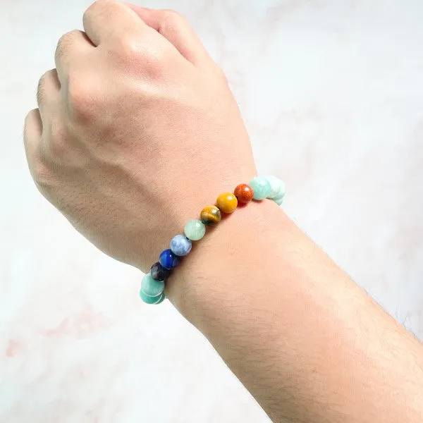 Adjustable Mala Bracelet - Seven Chakra Balance