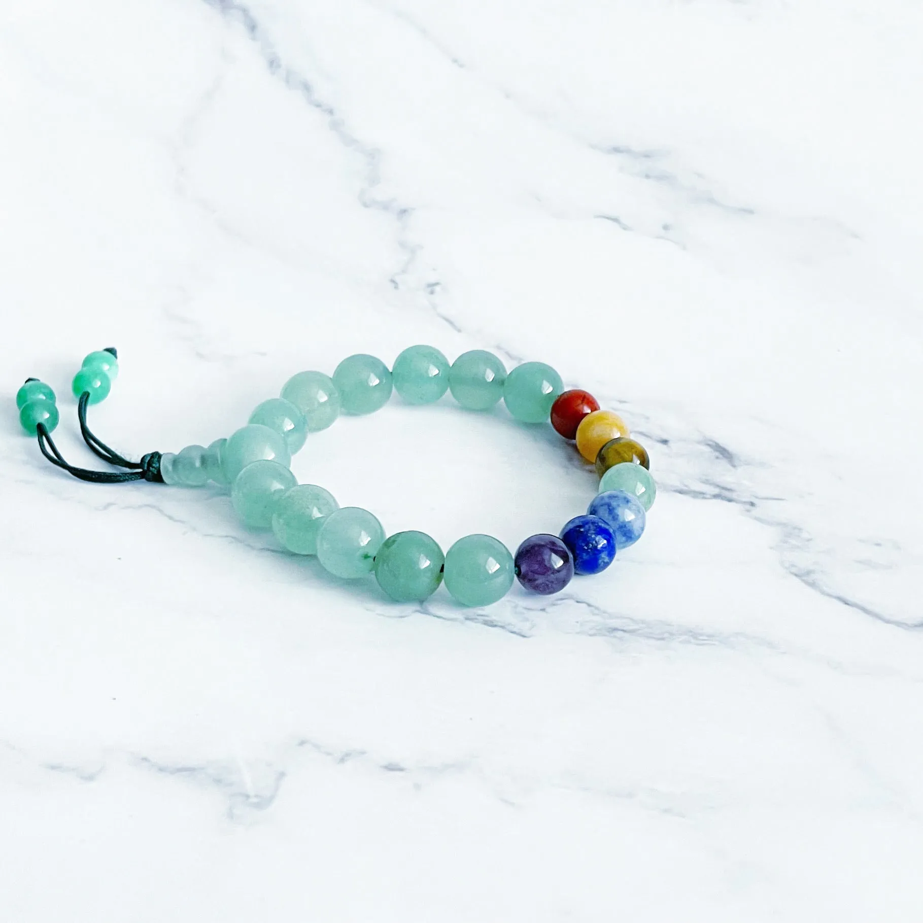 Adjustable Mala Bracelet - Seven Chakra Balance