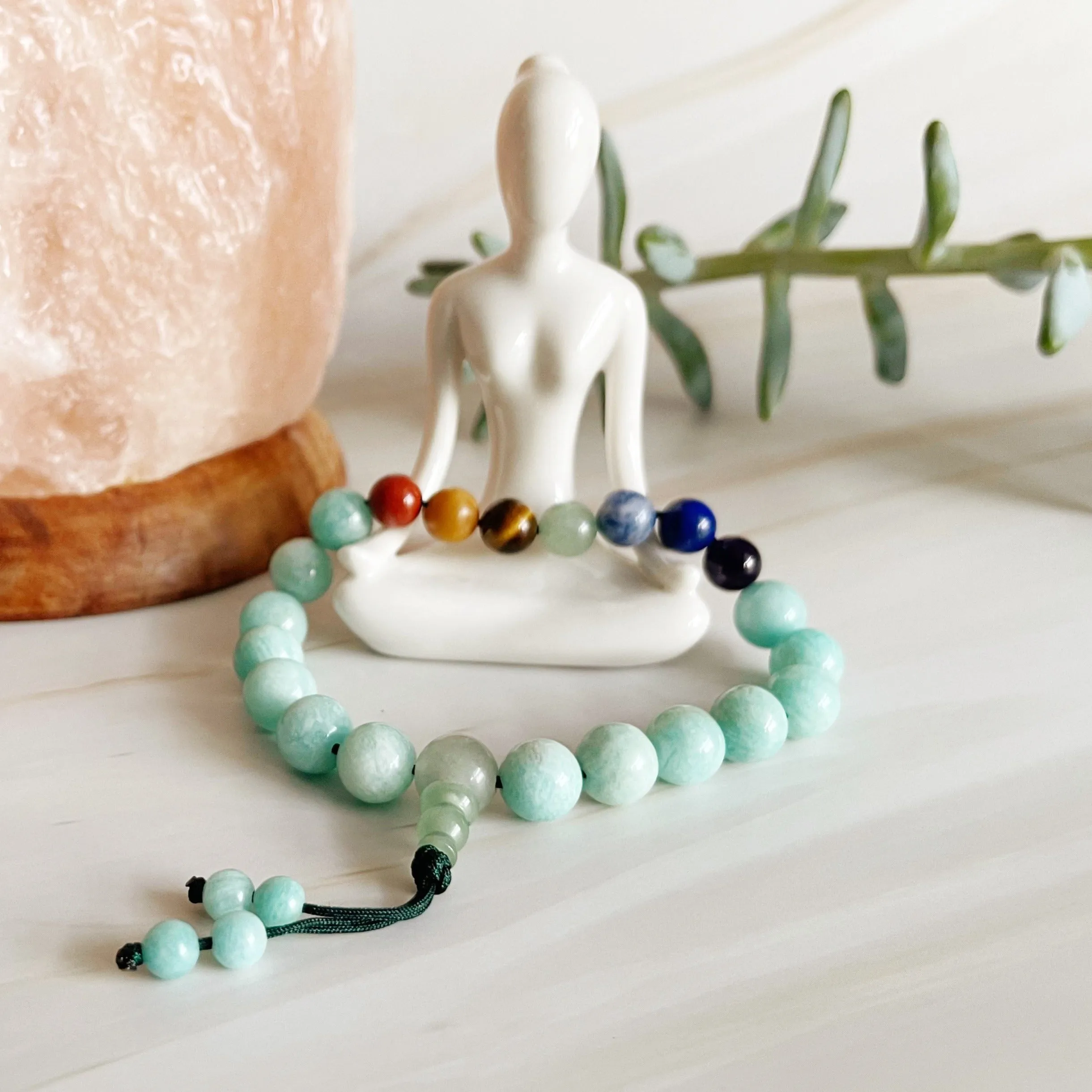Adjustable Mala Bracelet - Seven Chakra Balance
