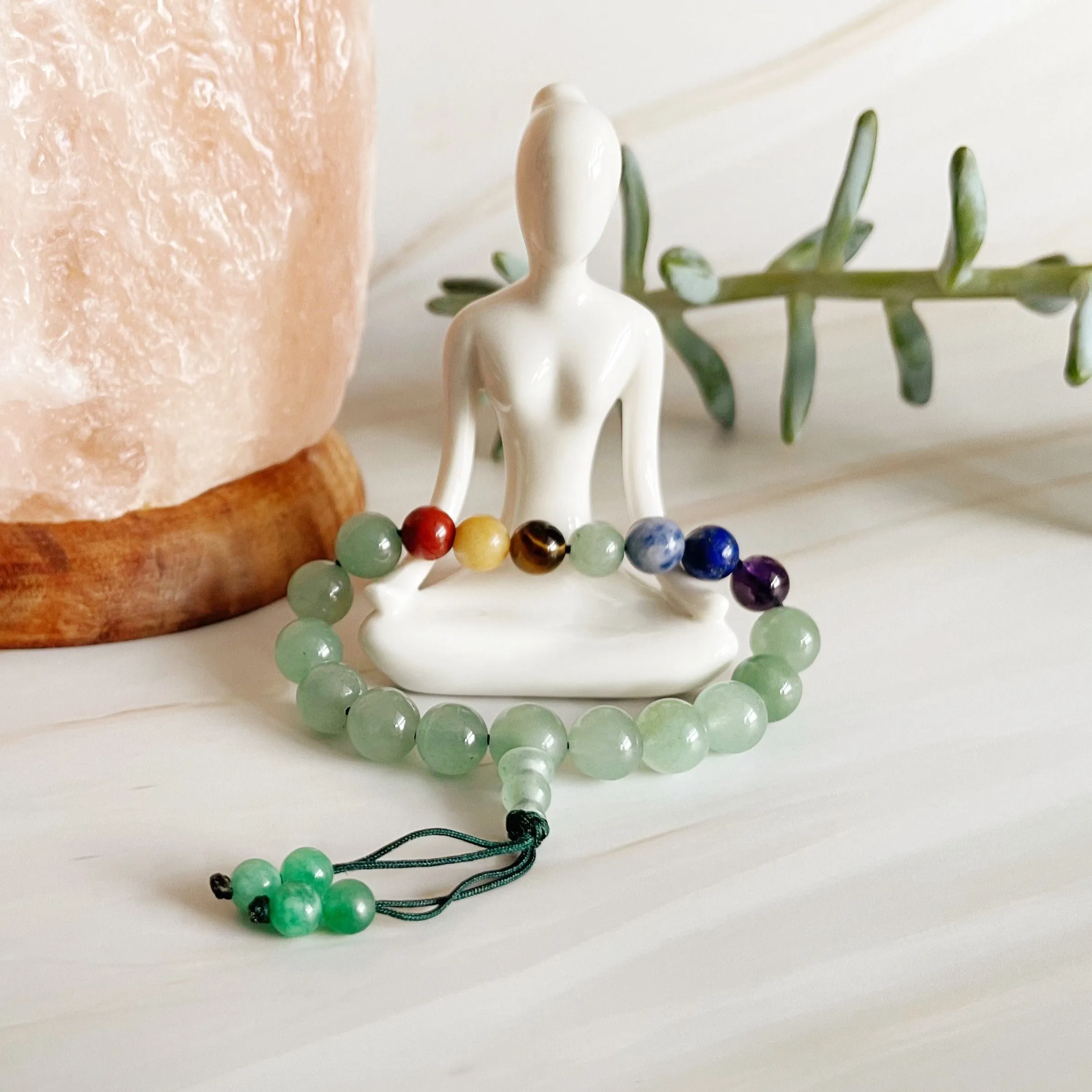 Adjustable Mala Bracelet - Seven Chakra Balance