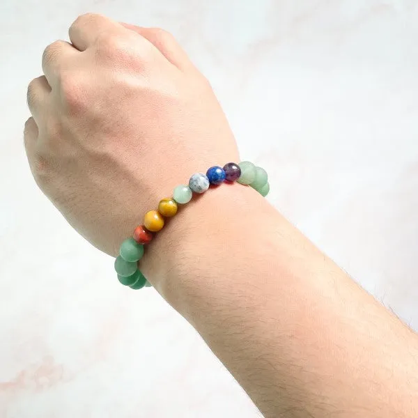 Adjustable Mala Bracelet - Seven Chakra Balance