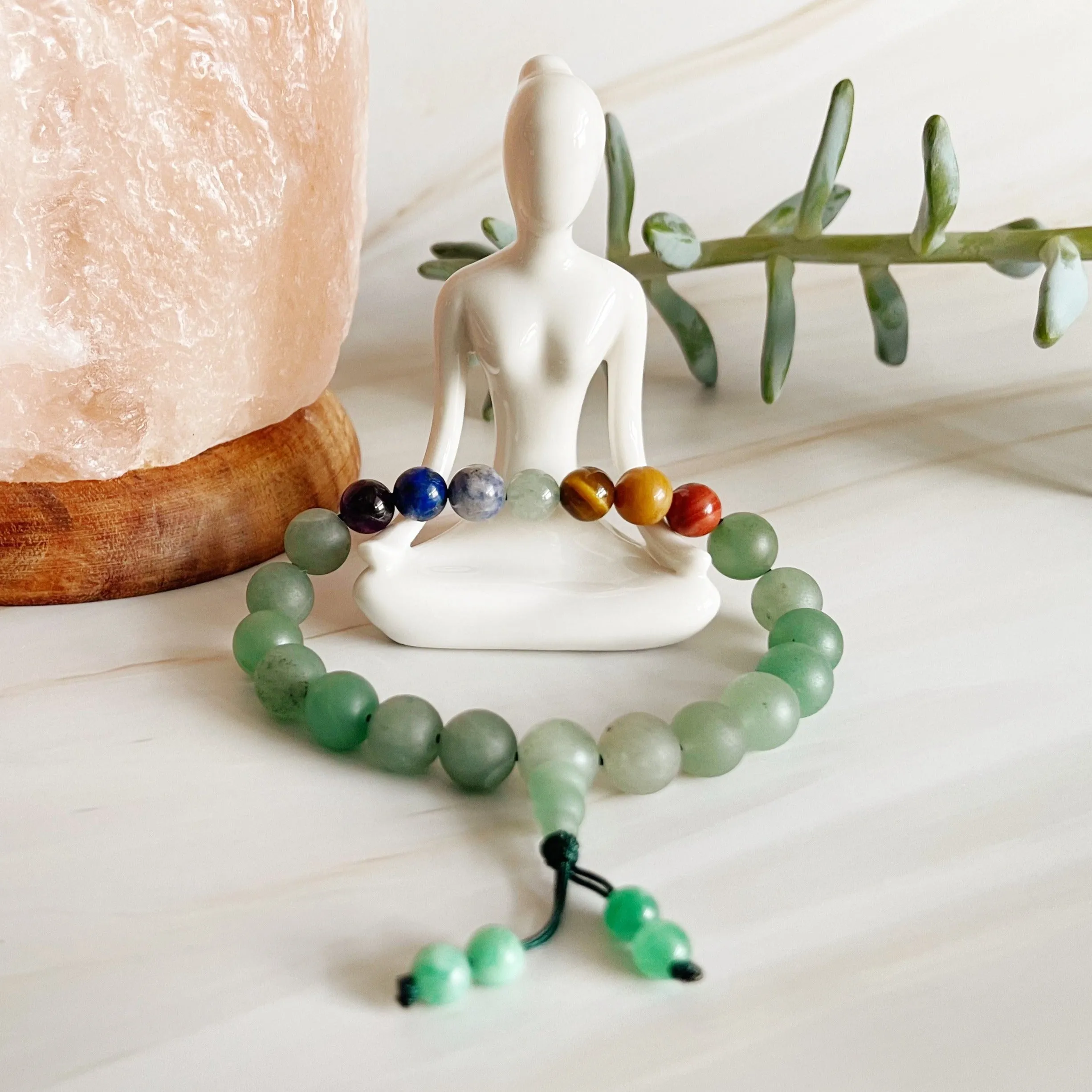 Adjustable Mala Bracelet - Seven Chakra Balance