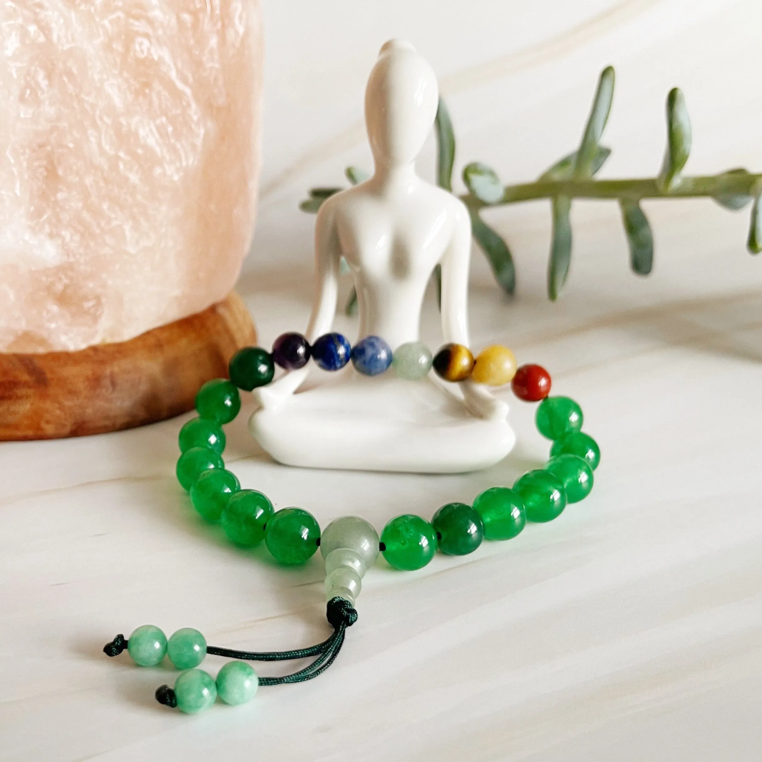 Adjustable Mala Bracelet - Seven Chakra Balance