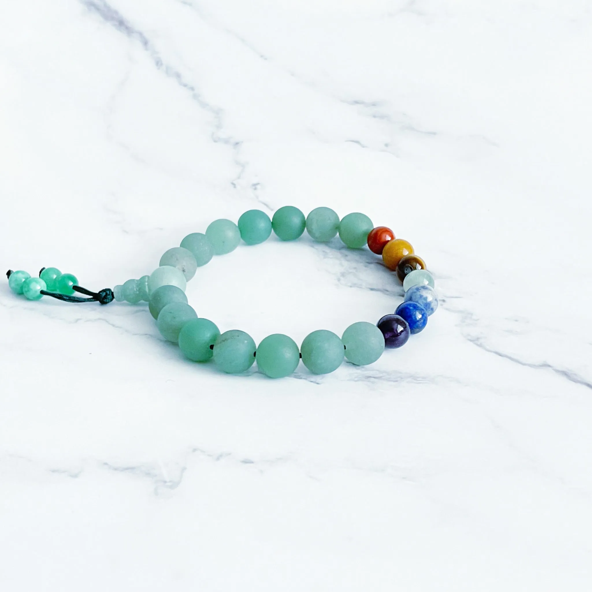 Adjustable Mala Bracelet - Seven Chakra Balance