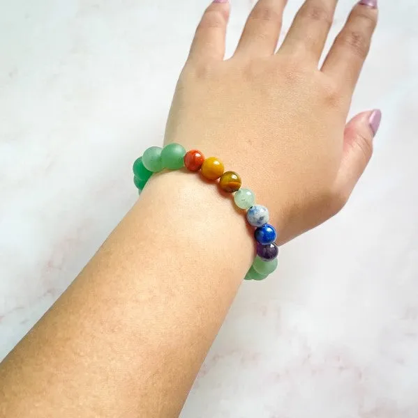Adjustable Mala Bracelet - Seven Chakra Balance