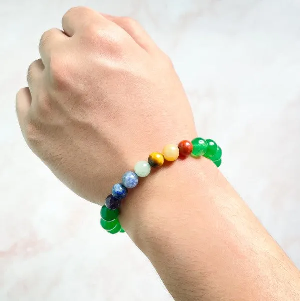 Adjustable Mala Bracelet - Seven Chakra Balance