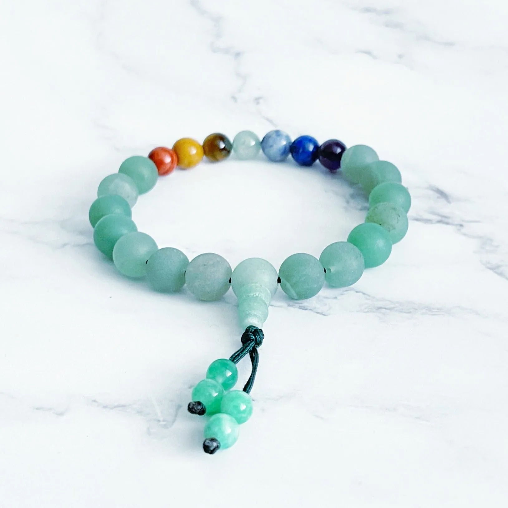 Adjustable Mala Bracelet - Seven Chakra Balance