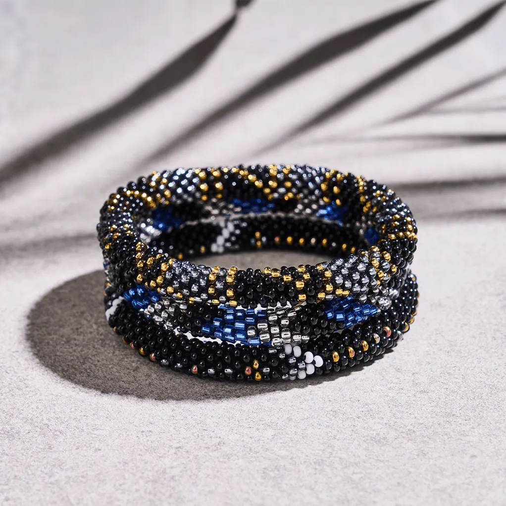 After Midnight | Himalayan Glass Bead Bracelet