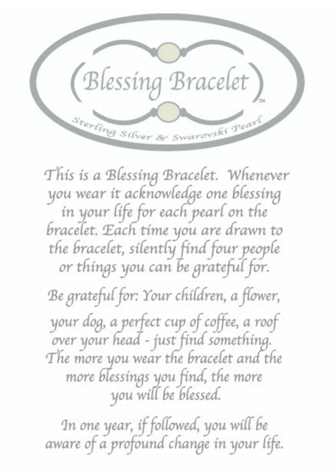 All Sterling Silver Blessing Bracelet