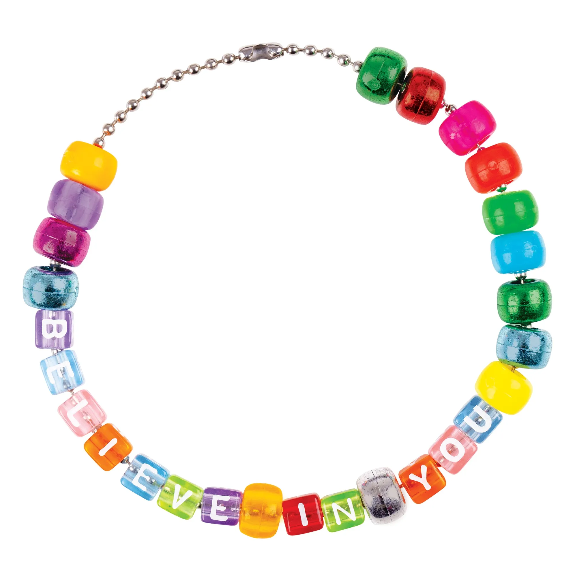 Alphabet Cube Beads Coloured 100g